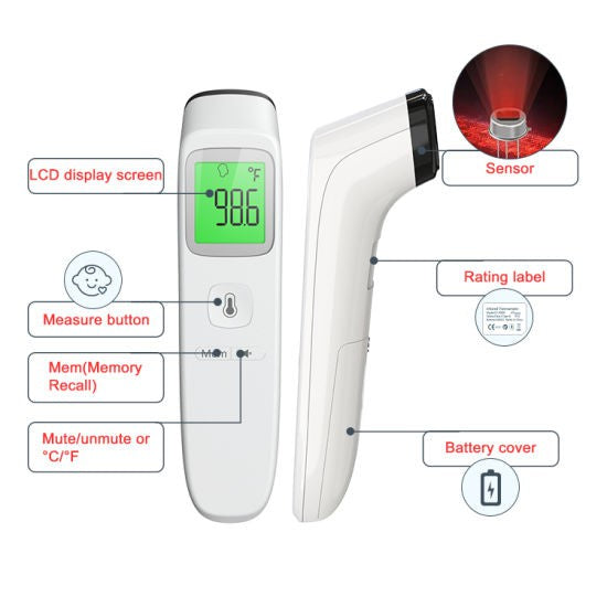 FC-IR200 Finicare Non-Contact Forehead IR
Thermometer