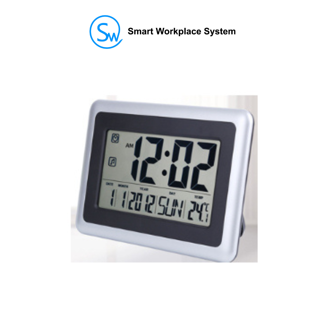 Digital LCD Display Wall Clock