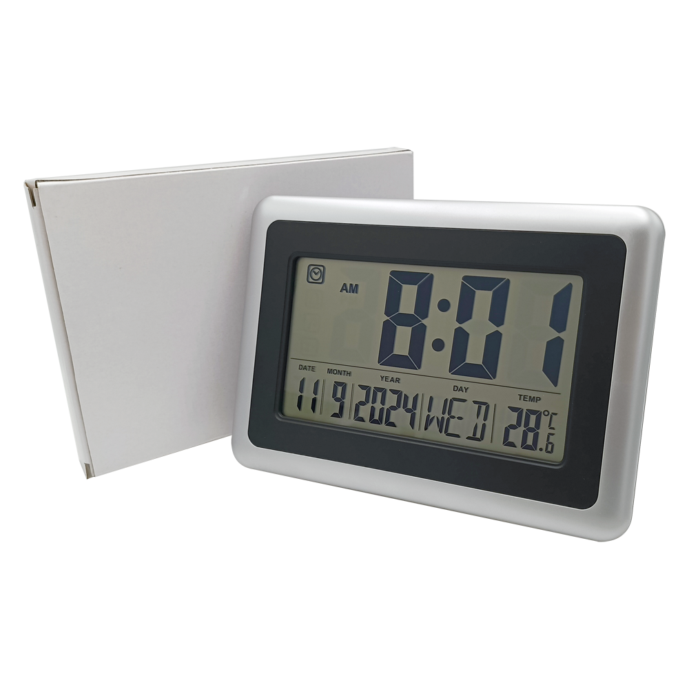 Digital LCD Display Wall Clock