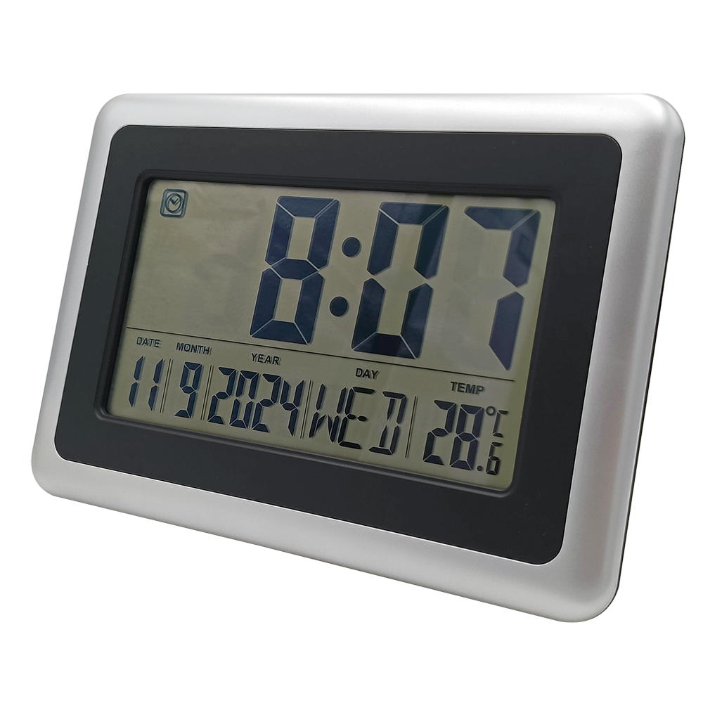 Digital LCD Display Wall Clock