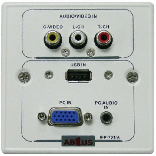 ABtUS IFP-701A 3 RCA 1 VGA 1 Audio 1 USB A w/o Back Box