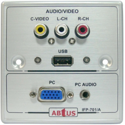 ABtUS IFP-701A 3 RCA 1 VGA 1 Audio 1 USB A w/o Back Box