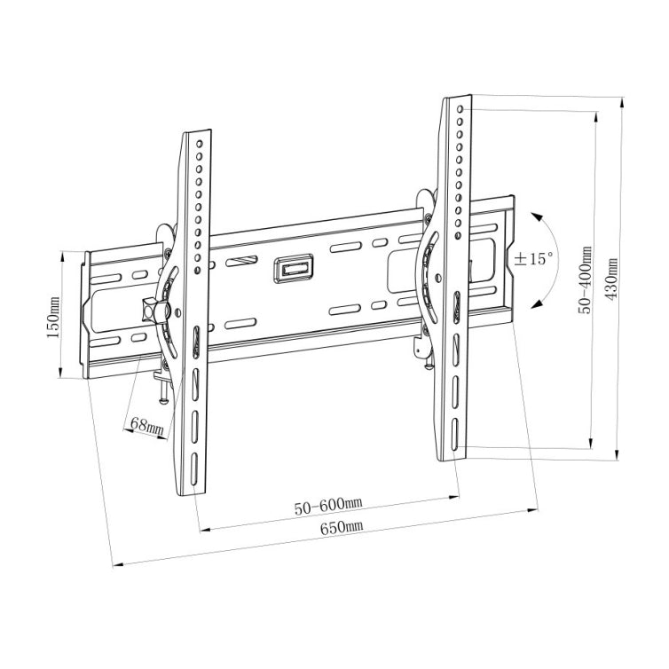 ABtUS LCD LED Tilt Wall Mount 32-75"