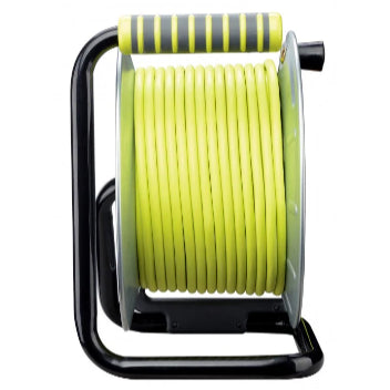 MASTERPLUG 30M Metal Open Reel 4 Sockets, Switch + LED, 13A Fused (Size: XL)