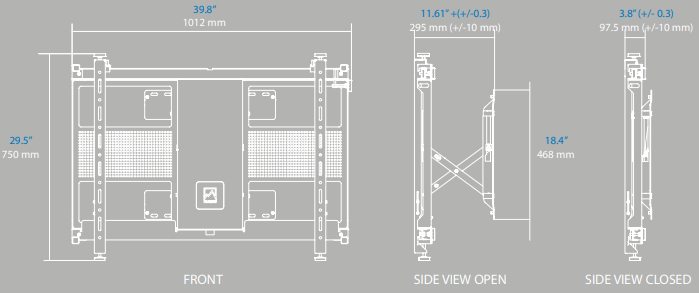 Alps AV-03 XL No-Touch Wall Mount