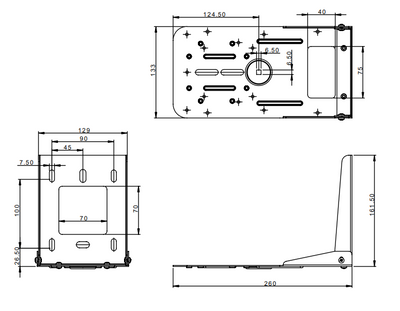 Universal Bracket for PTZ Camera (AV-BKT-PTZCAM)
