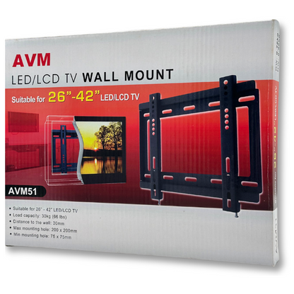 AVM51 LED LCD TV Wall Mount (Fixed) 26" - 42"