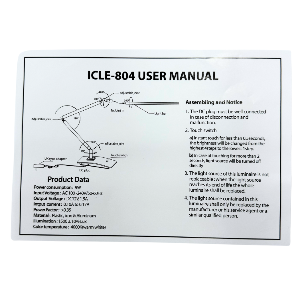 The Luxury LED Desk Lamp ICLE-804
