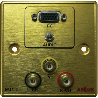 ABtUS IFP-901 3RCA 1 VGA, 1 Audio, Black  w/o Back Box