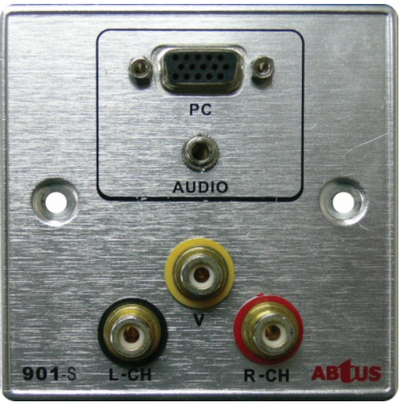 ABtUS IFP-901 3RCA 1 VGA, 1 Audio, Black  w/o Back Box