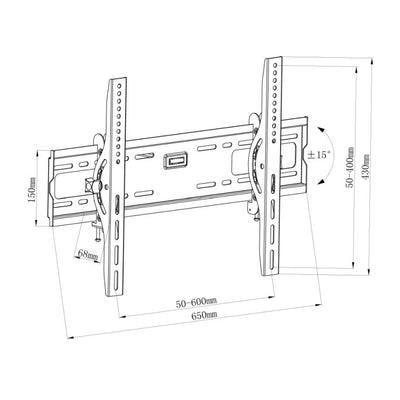 ABtUS LCD LED Tilt Wall Mount 32-75"