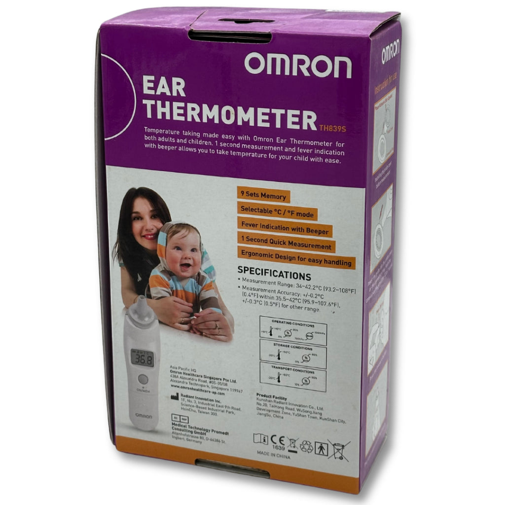 Omron TH839S Digital Ear IR Thermometer